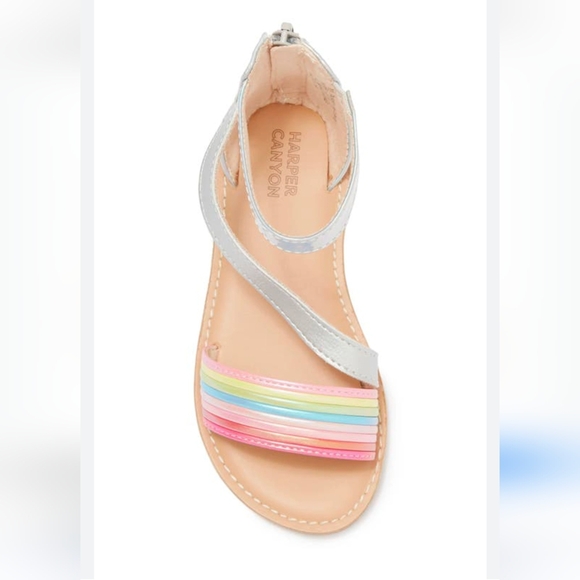 Harper Canyon Other - Harper Canyon Kids Rainbow Metallic Sandals Size 3